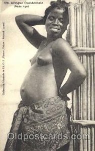 Afrique Occidental, Jueune Agni African Nude Unused 