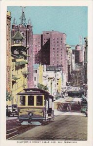 California San Francisco California Street Cable Car