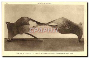 Old Postcard erotic Nude Female chastity belt Musee de Cluny Paris Period of ...