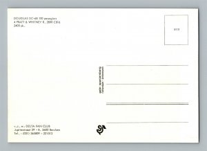 Aviation Airplane Postcard Delta Air Transport Airlines Douglas DC-6B L2