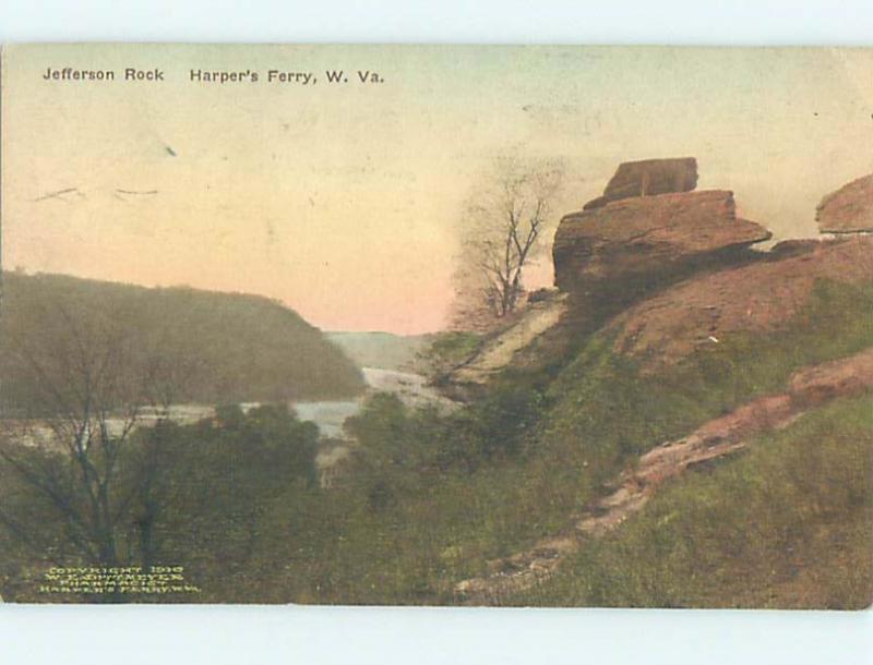 Divided-Back RUSTIC SCENE Harpers Ferry West Virginia WV hk4156