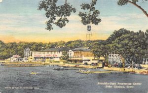 Lake Okoboji Iowa Arnolds Park Rec Center Vintage Postcard AA79942