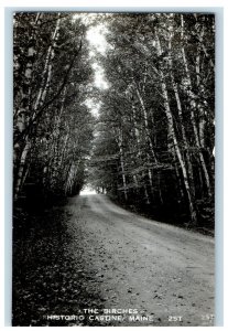 1952 The Birches Historic Castine Maine ME RPPC Photo Posted Vintage Postcard 