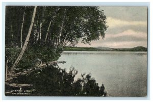 1905 Nature Scene at Caspian Lake, Greensboro, Vermont VT Antique Postcard