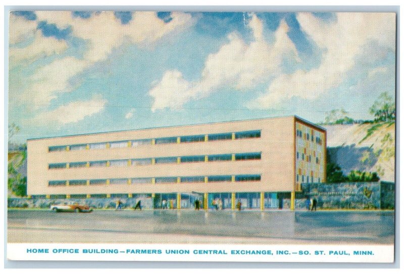 1961 Home Office Building Farmers Union Central South St. Paul  MN Postcard