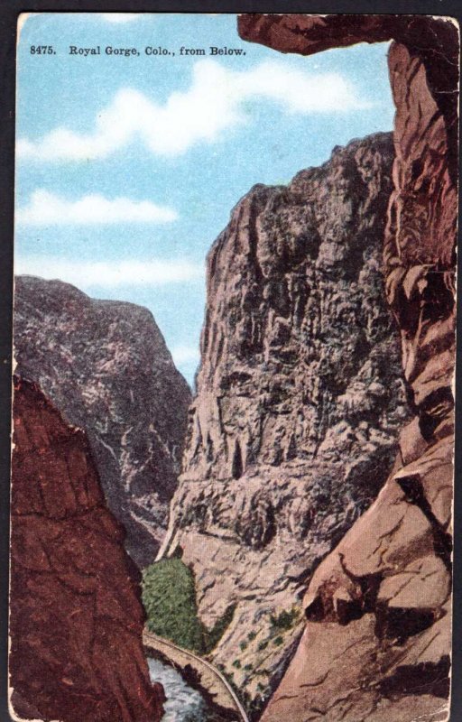 Colorado Royal Gorge from Below pm1912 - DB