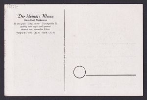 Vintage postcard Germany Circus The Smallest Man Hans-Kurt Bleckmann