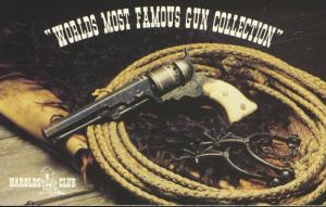 Harolds Club Gun Collection 1835 Texas Paterson Revolver Samuel Colt Postcard D1