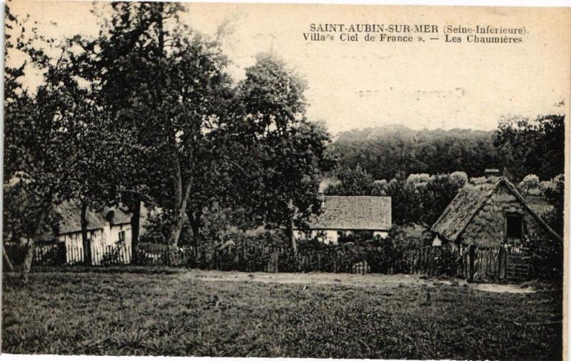 CPA St-AUBIN-sur-MER-Villa Ciel de France-Les Chaumieres (234882)