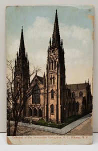 Albany New York Cathedral of the Immaculate Conception R.C., UDB Postcard B18