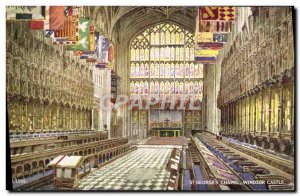 Old Postcard St Georges Chapel Windsor Castle