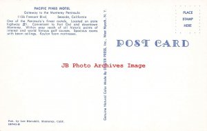 CA, Seaside, California, Pacific Pines Motel, Dexter Press No 10741-B