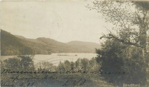 Postcard RPPC 1905 Bradford New Hampshire Massasselum Lake NH24-2695