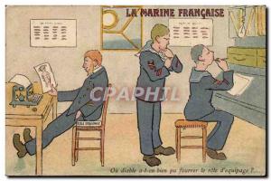 Old Postcard The French Army Navy (Marine)