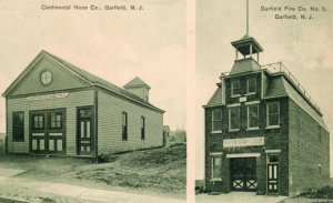 Garfield NJ Fire House Postcard New Jersey