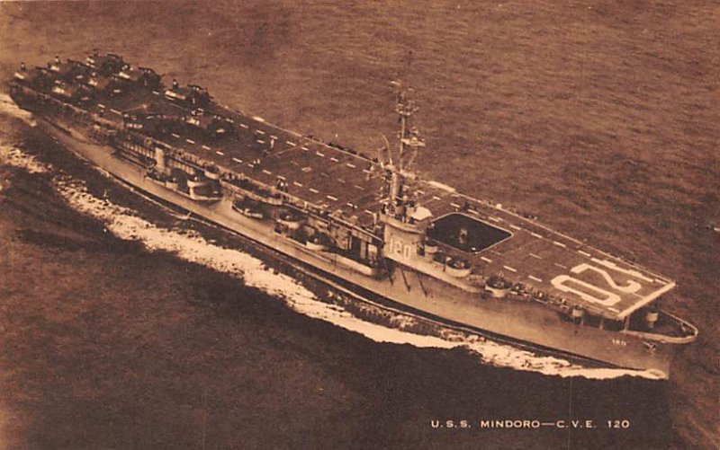 USS Mindoro Ferry & Paddle Boats Ship Unused 