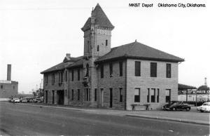 Oklahoma City Oklahoma MKT Railroad Depot Real Photo Vintage Postcard K101020