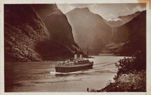 A148 Germany Hamburg South America Route Steamboat vintage postcard