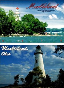 2~4X6 Postcards OH Ohio  MARBLEHEAD LIGHTHOUSE Lake Erie Beach Scene~Light House