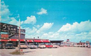 Algonac Michigan 1959 Sid's on the river restaurant Autos Cook roadside 7019