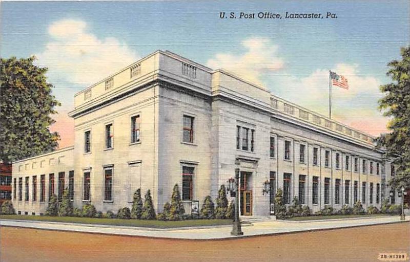 6636  PA Lancaster  U.S. Post Office