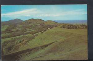 Worcestershire Postcard - The Malvern Hills From British Camp   T6363