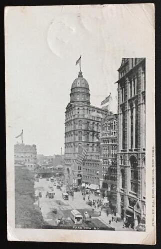 Park Row NY Ill. Post Card Co No 139 1905 