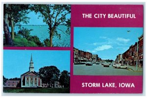 c1960's The City Beautiful Lake Avenue Chapel Beauna Storm Lake Iowa IA Postcard