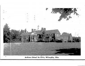 Andrews School for Girls Willoughby Ohio Real Photo Postcard PC130