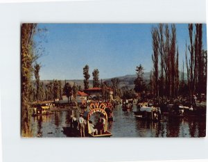 Postcard Xochimilco, Mexico City, Mexico