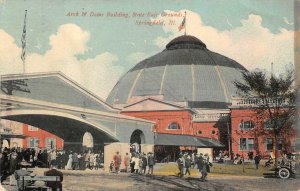 ARCH & DOME BUILDING STATE FAIR GROUNDS SPRINGFIELD ILLINOIS POSTCARD 1911