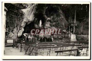 Old Postcard Lourdes Grotto