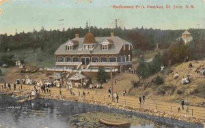 Rockwood Park Pavilion St John New Brunswick Canada 1909 postcard