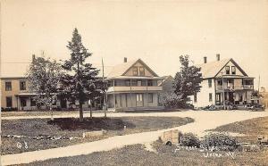 Upton ME Dirt street General Store Old Car RPPC Postcard