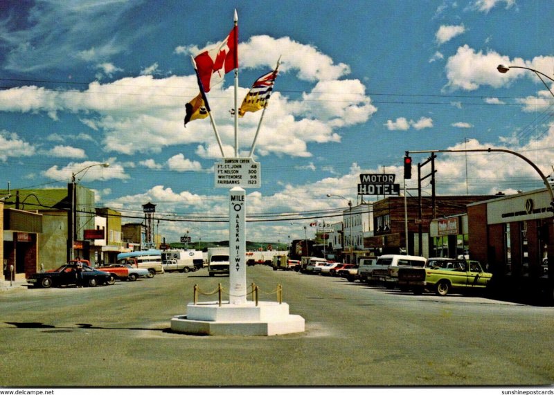 Canada British Columbia Dawson Creek Mile Zero Of The Alaska Highway