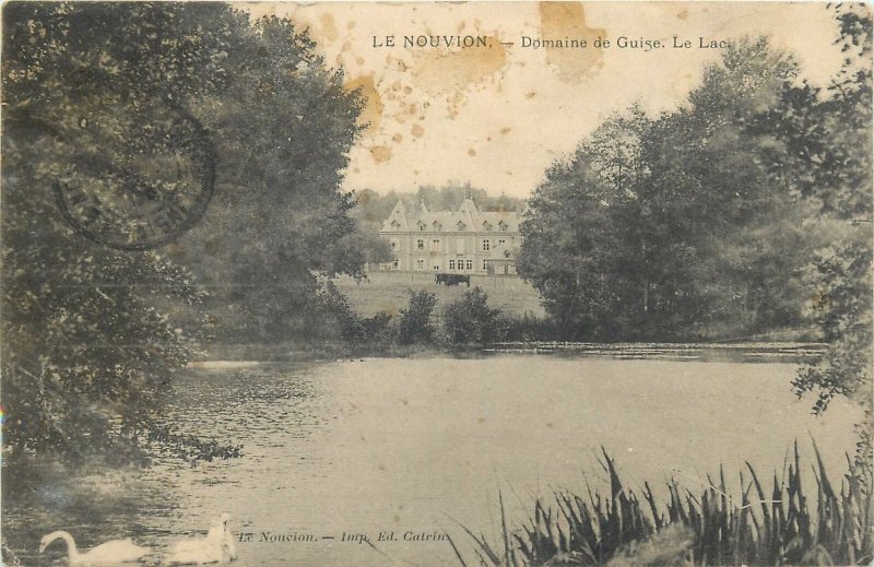 Postcard cpa FRANCE le Nouvion lake