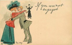 Artist Impression Tuck Phil May Romance Tuck #1008 C-1905 Postcard 20-10778