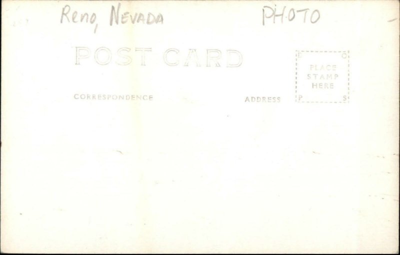 Reno NV Truckee River Unused Real Photo Postcard