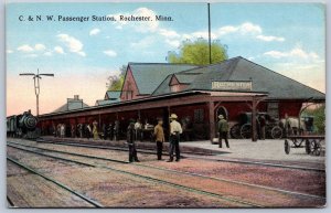 K31/ Rochester Minnesota Postcard c1910 C&NW Railroad Depot 353
