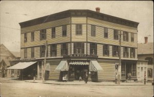 Danbury Connecticut CT EG Roff Store c1910 Real Photo Postcard