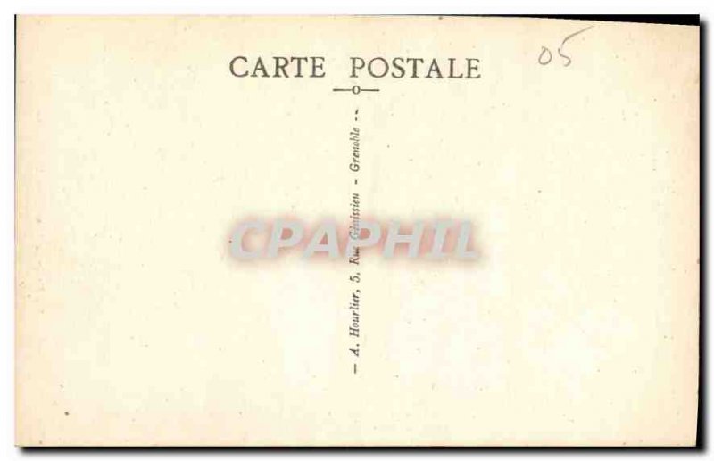 Postcard Old Meije view stanchions