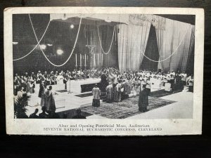 Vintage Postcard 1935 Mass 7th National Eucharistic Congress Cleveland Ohio (OH)