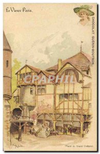 Old Postcard Old Paris Au Bon Marche Chocolate Guerin Boutron Morocco Street ...