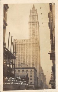 Woolworth Building real photo - New York City, New York NY