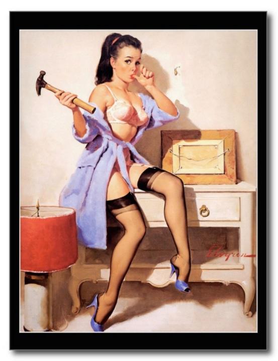 Vintage Retro Pin-up Girl Art Erotica Gil Elvgren REPRO R835633