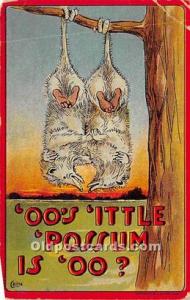 Oo's ittle Possum is oo, Artist Crite President Theodore Roosevelt 1913 cre...