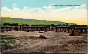 Postcard WY Casper Fort Caspar