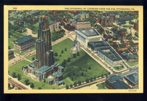 Pittsburgh, Pennsylvania/PA Postcard, The Cathedral Of Learning From The Air