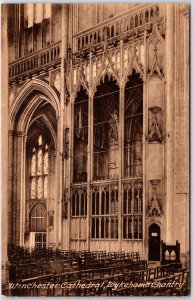 VINTAGE POSTCARD WINCHESTER CATHEDRAL WYKEHAMS CHANTRY ENGLAND c. 1910