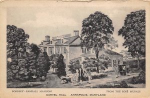 Bordley - Randall Mansion Carvel Hall - Annapolis, Maryland MD  